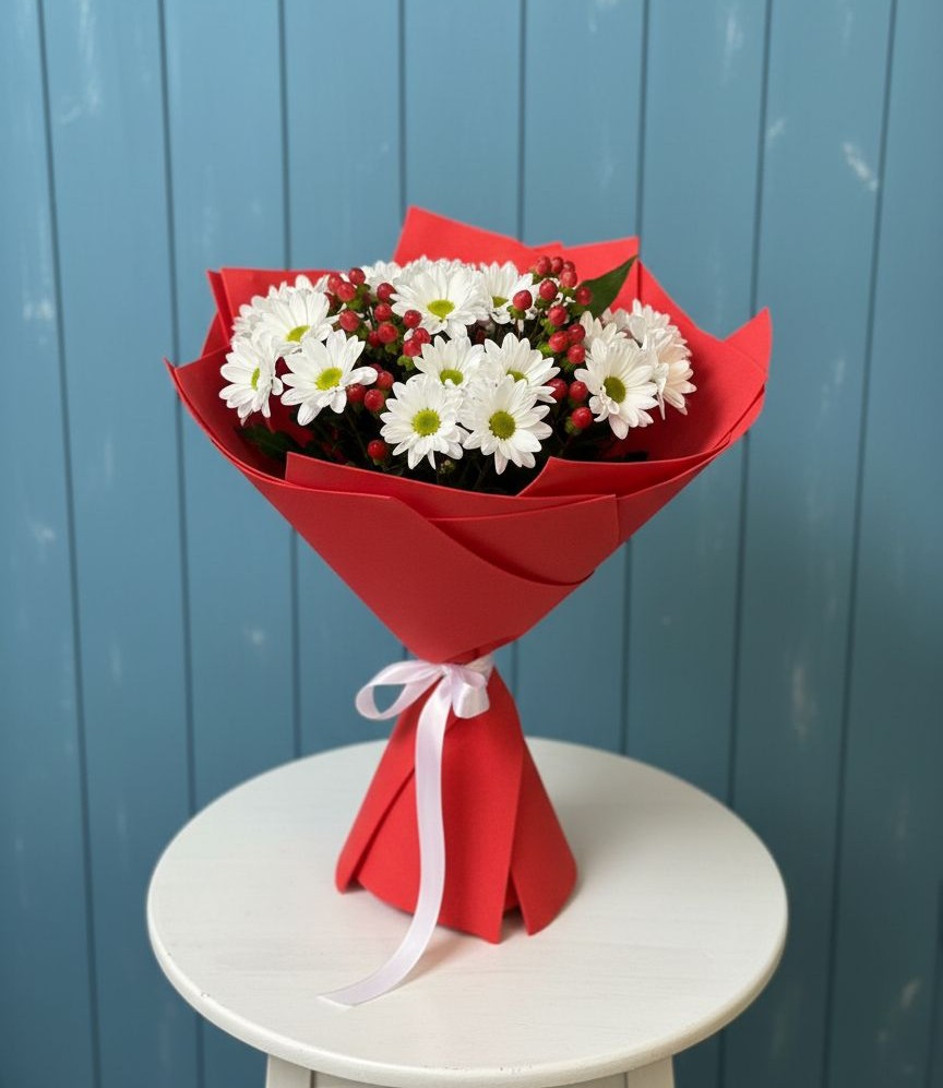 Букет цветов из: Хризантемы в Волгореченске