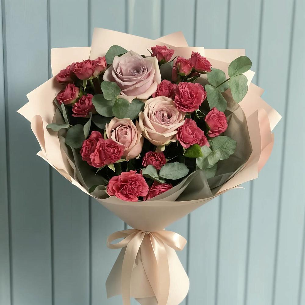 Букет цветов из: Гвоздики и Розы в Волгореченске