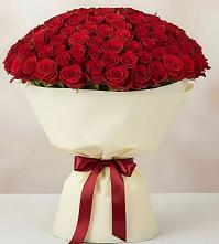 Букет 101 Красная роза Милано в Волгореченске