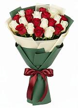 Букет Микс из красных и белых роз #REPLACE_PRED# Волгореченске
