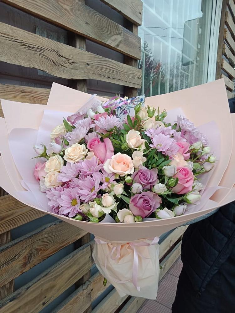 Букет цветов из: Розы и Хризантемы в Волгореченске