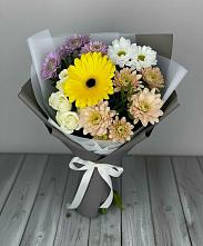 Букет цветов из:  Розы, Герберы и Хризантемы #REPLACE_PRED# Волгореченске