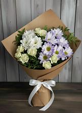 Букет цветов из:  Хризантемы и Розы в Волгореченске