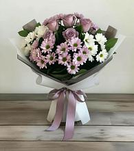 Букет цветов из:  Хризантемы и Розы #REPLACE_PRED# Волгореченске