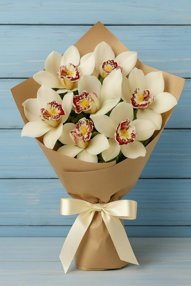 Букет цветов из: Орхидеи и Розы в Волгореченске