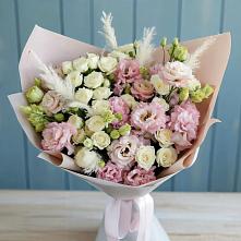 Букет цветов из:  Альстромерии и Розы #REPLACE_PRED# Волгореченске